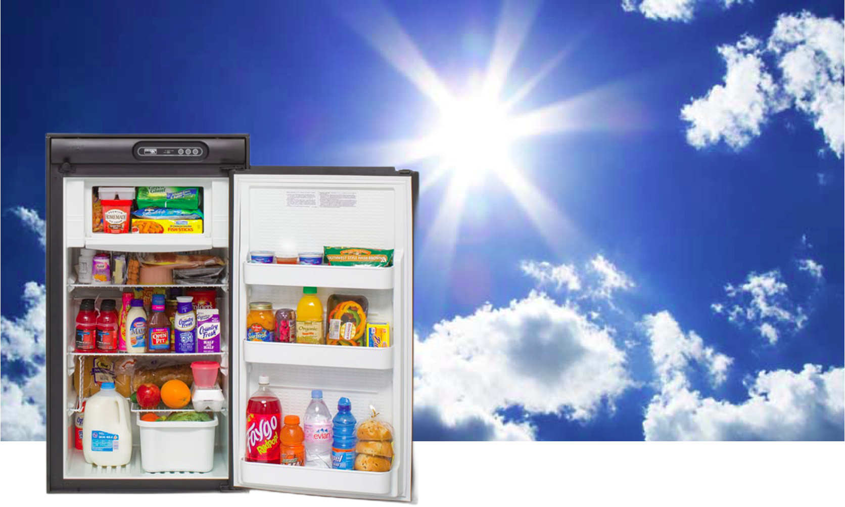 keeping fridges cool sun