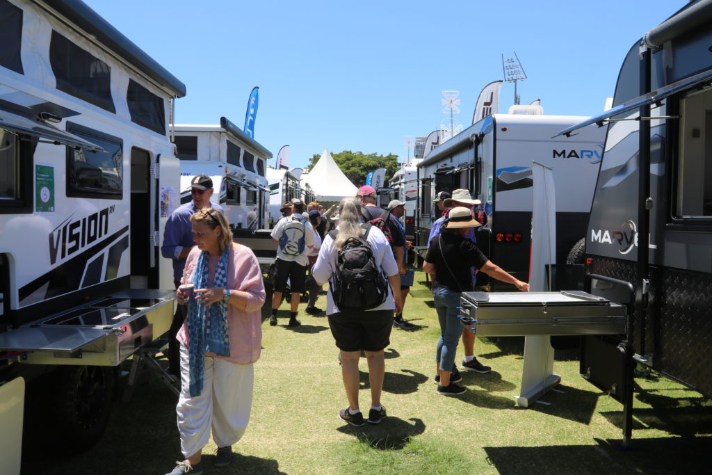 Caravanning Queensland Brisbane Show caravans