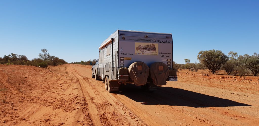 Plenty Highway - caravan pic